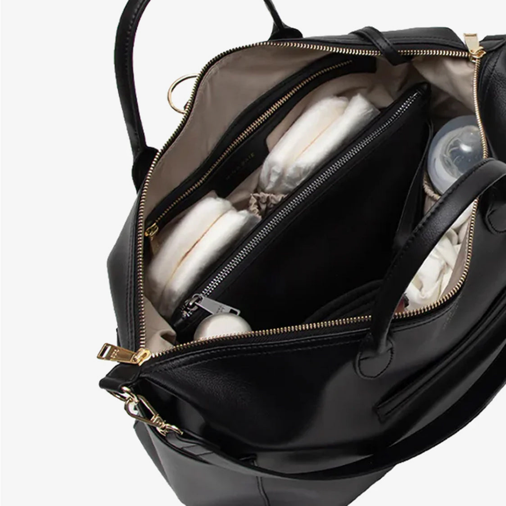 MILA — Sac à langer convertible — Noir — intérieur